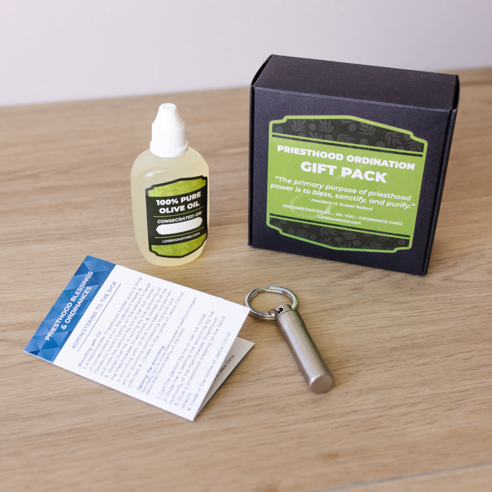 Priesthood Ordination Gift Pack in LDS Oil Vials on LDSBookstore.com